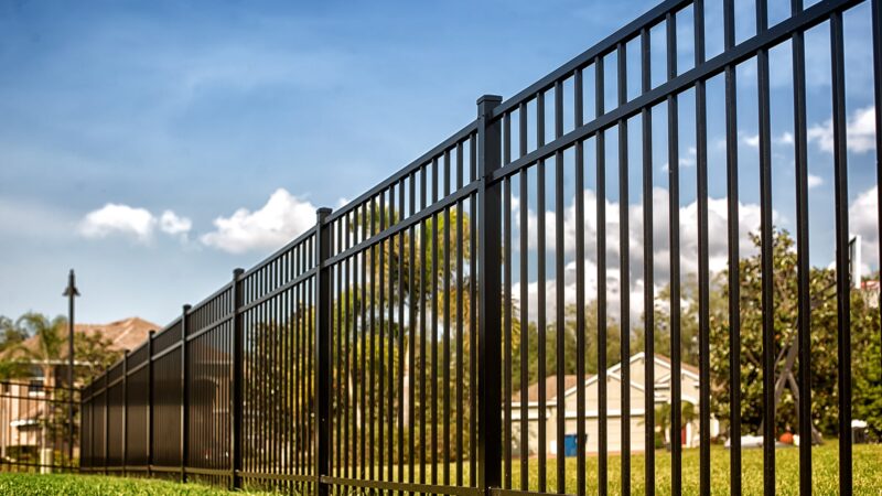 Black Aluminum Fence